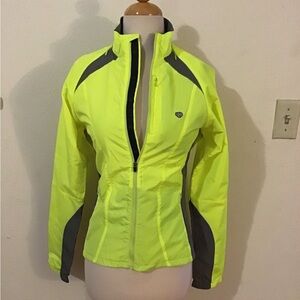 Pearl Izumi Women's Bright Yellow and Gray Ski Jacket